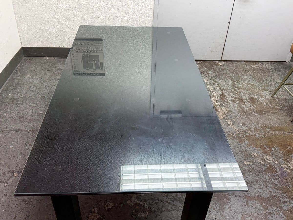 Conde House Ohashi Table + Granite Inlay + Glass Top - Thumbnail 6