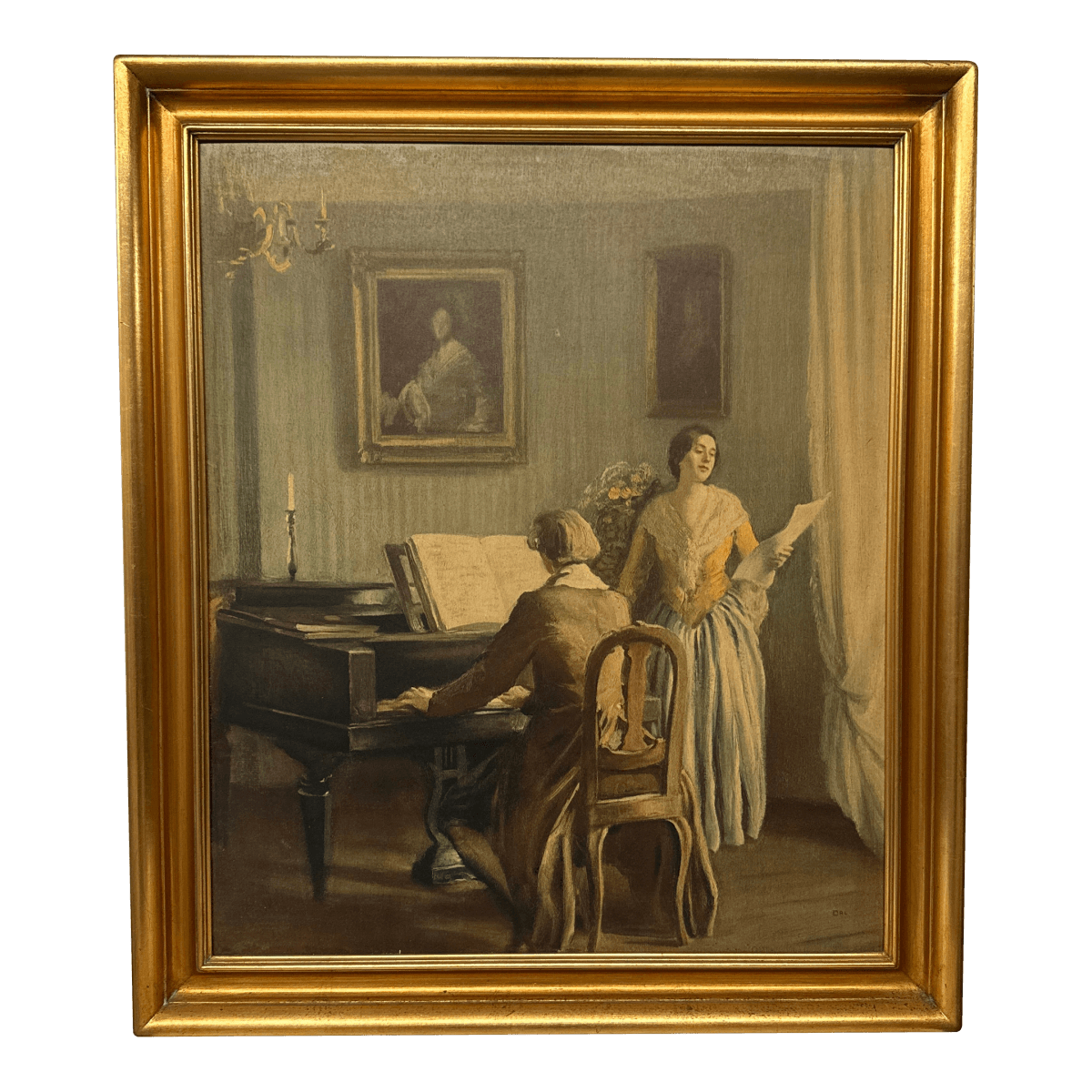 Richard Schaupp "The Adagio" Reproduction Painting, Framed - Thumbnail 2