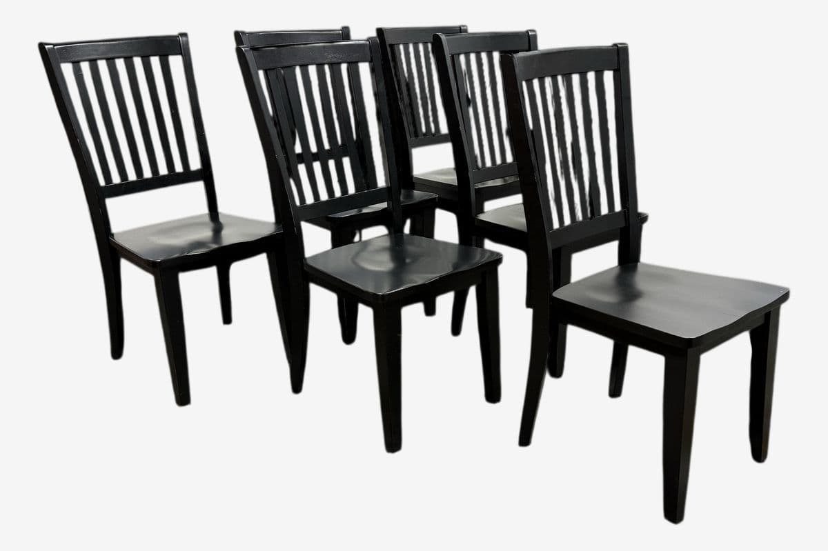 Shaker-Style Dining Chairs, Set of Six - Image 1