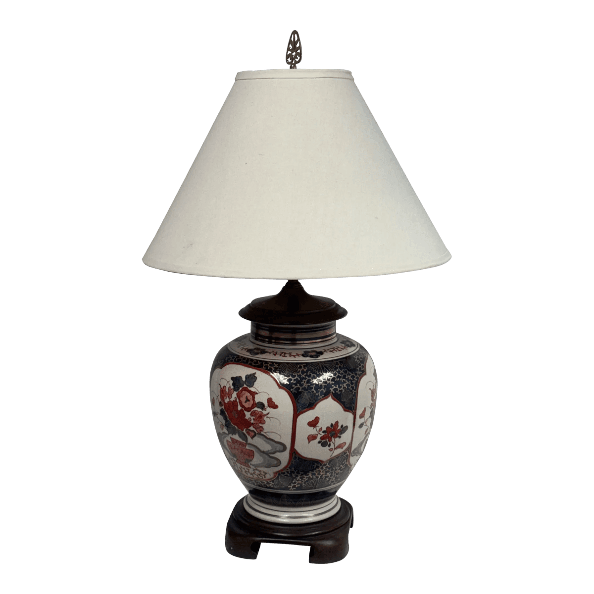 Circa 1980's Japanese Imari Table Lamp - Thumbnail 2
