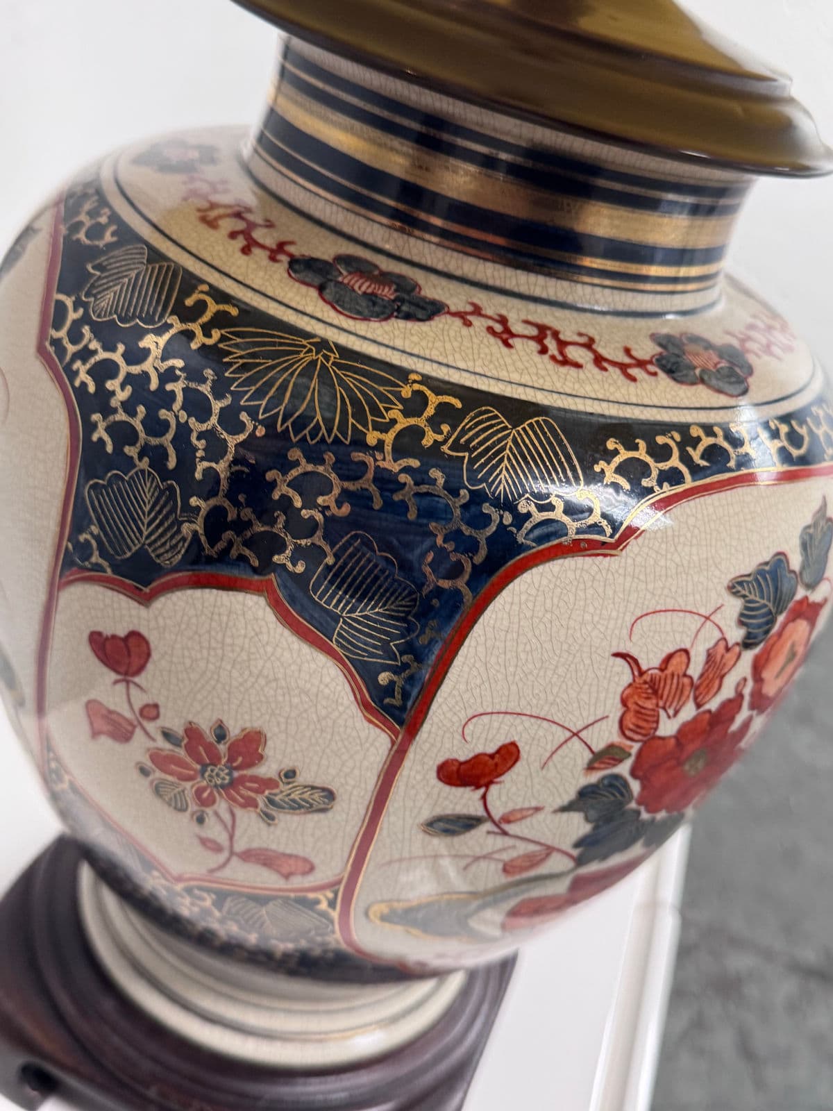 Circa 1980's Japanese Imari Table Lamp - Thumbnail 4