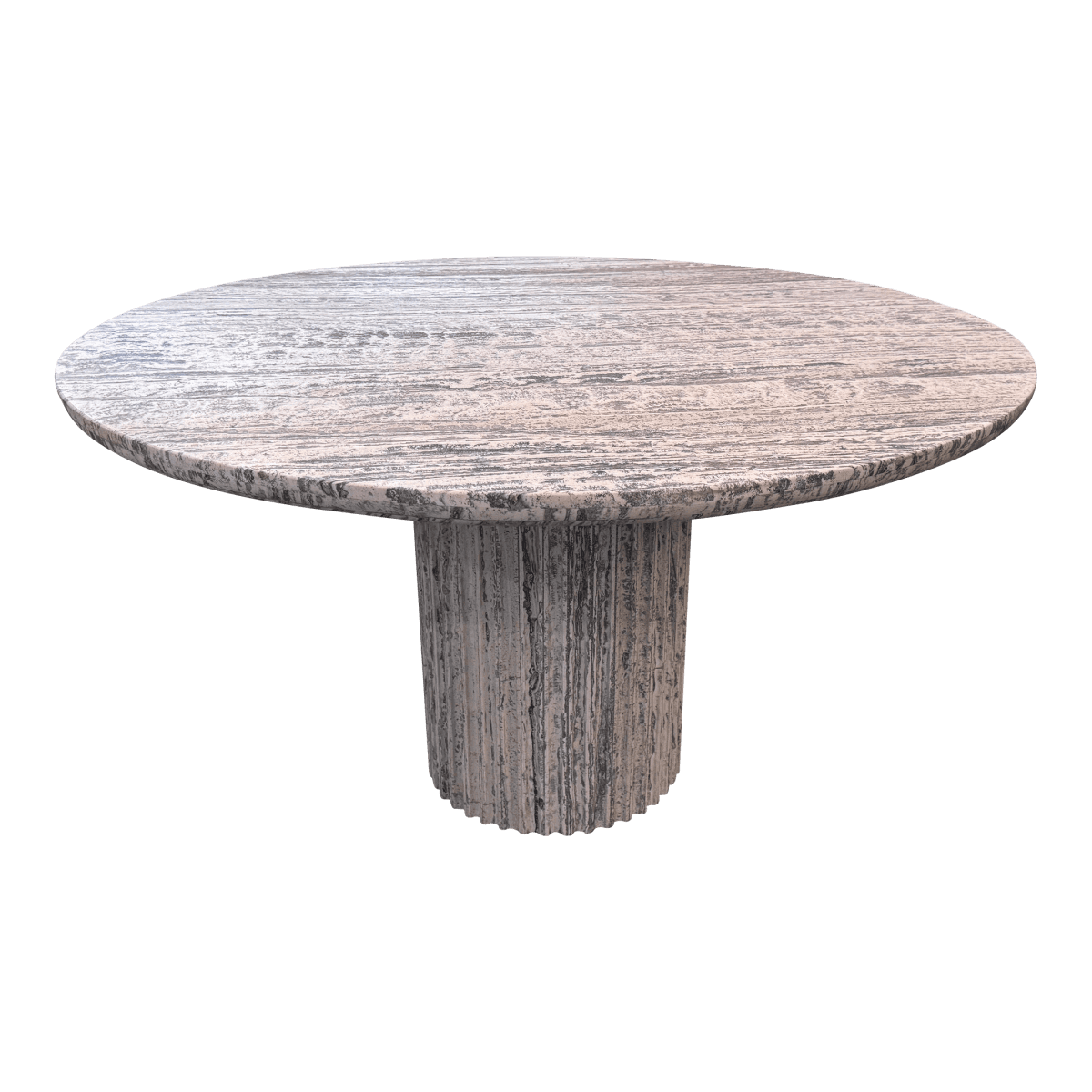 Universal Furniture Modern Meadow White Travertine Dining Table - Thumbnail 2