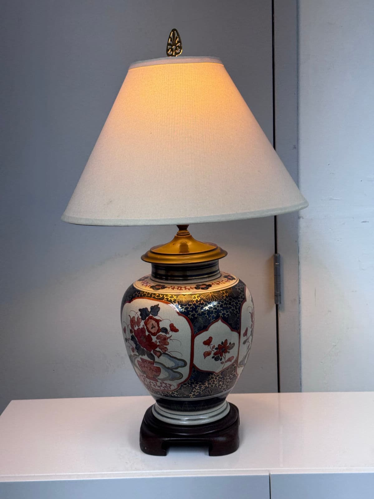 Circa 1980's Japanese Imari Table Lamp - Thumbnail 7