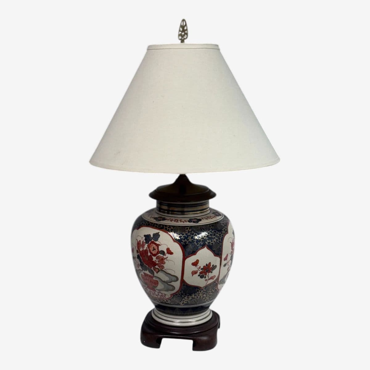 Circa 1980's Japanese Imari Table Lamp - Image 1