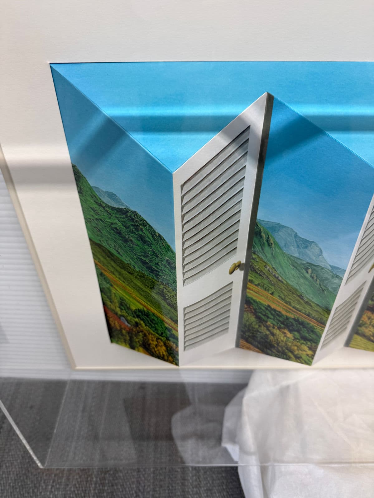 Circa 2003 Patrick Hughes "Shutters" Original Art Work, Signed - Thumbnail 6