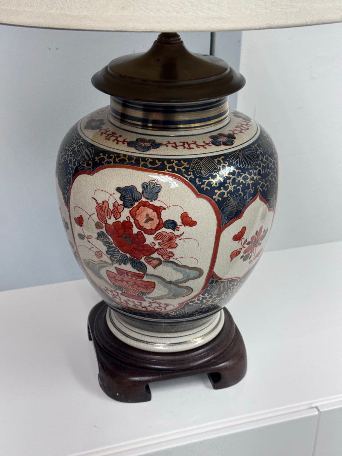 Circa 1980's Japanese Imari Table Lamp - Thumbnail 9