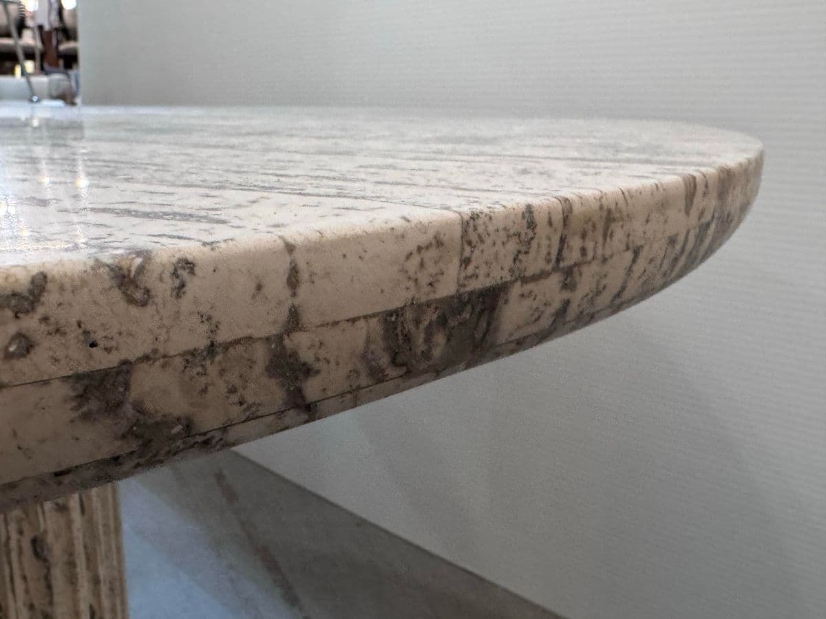 Universal Furniture Modern Meadow White Travertine Dining Table - Thumbnail 9