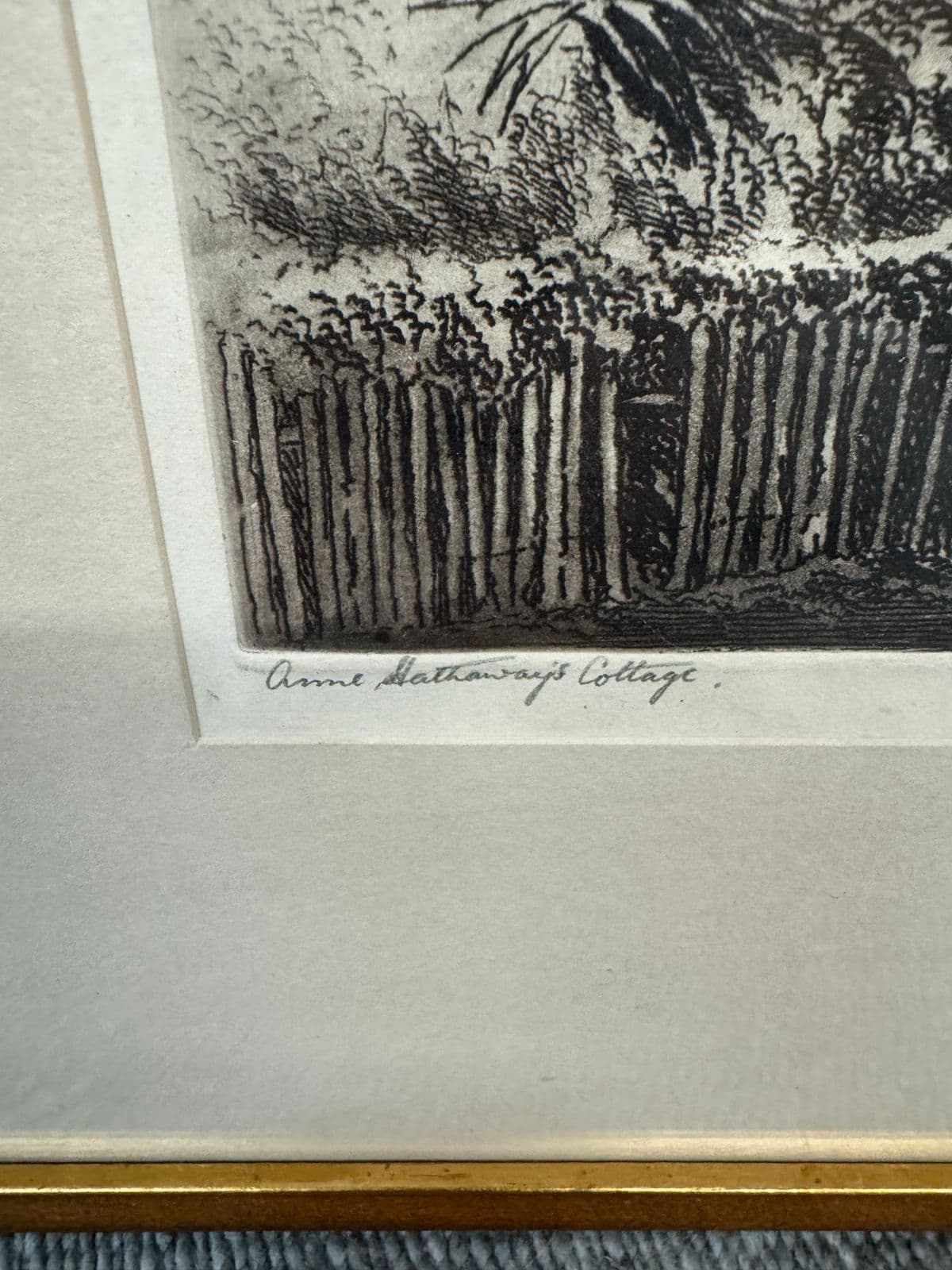 Cecil Forbes for Dickens' Old Curiosity Shop Anne Hathaway's Cottage Etching, Signed - Thumbnail 4