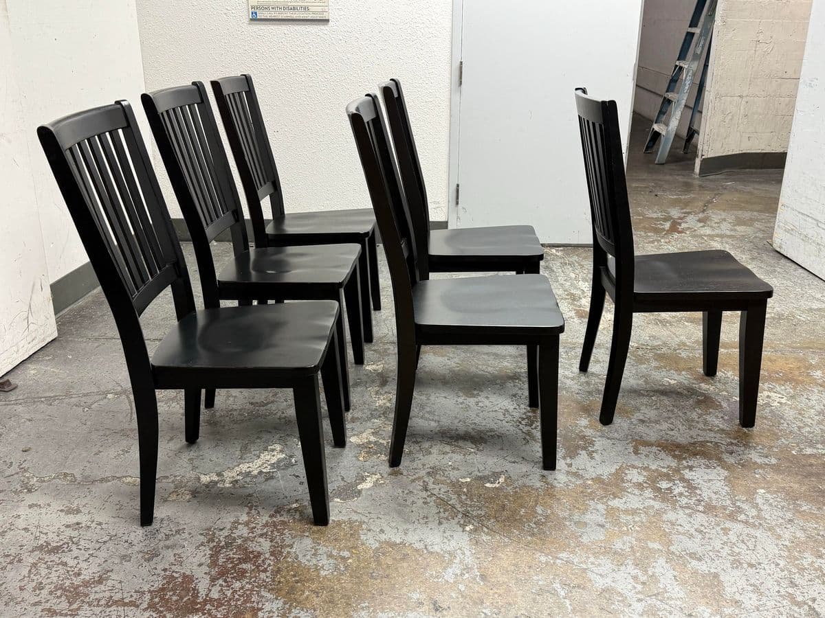 Shaker-Style Dining Chairs, Set of Six - Thumbnail 4