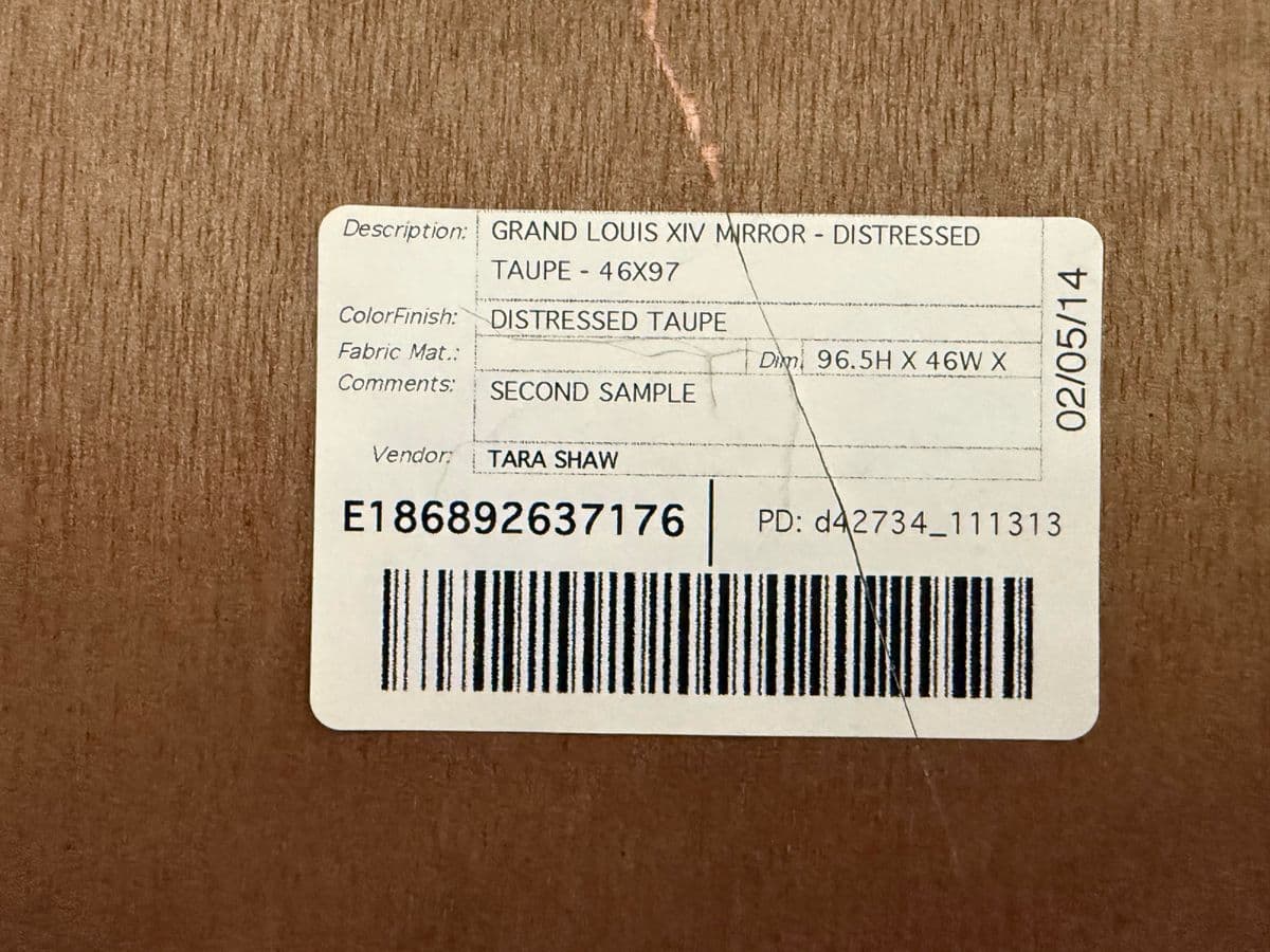 Tara Shaw for Restoration Hardware Maison Grande Louis XIV Floor Mirror - Thumbnail 12