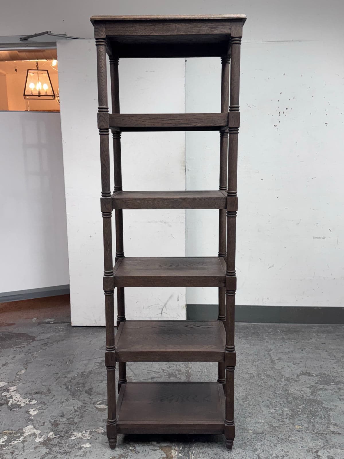 Restoration Hardware Weathered Oak Wood Etagere - Thumbnail 4