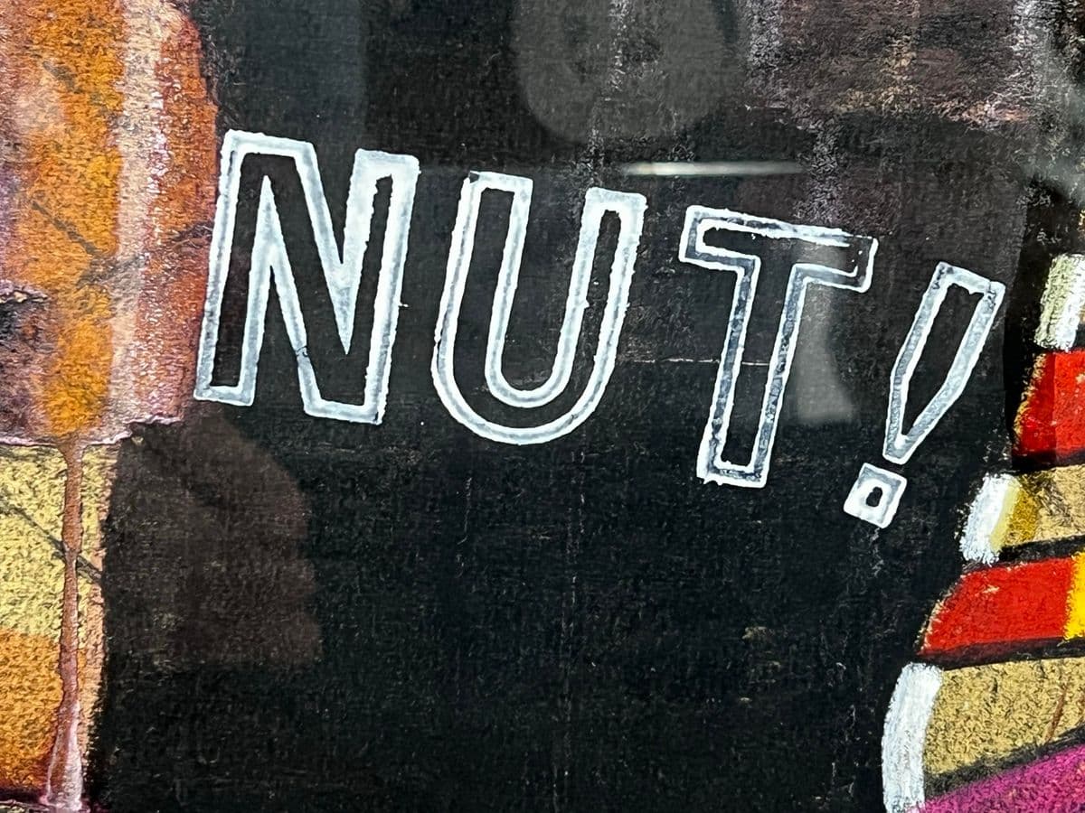 Circa 1965 Richard Merkin "Imaginary Portrait of Michael Frimkiss" Original Mixed Media Art Work, Framed - Thumbnail 7