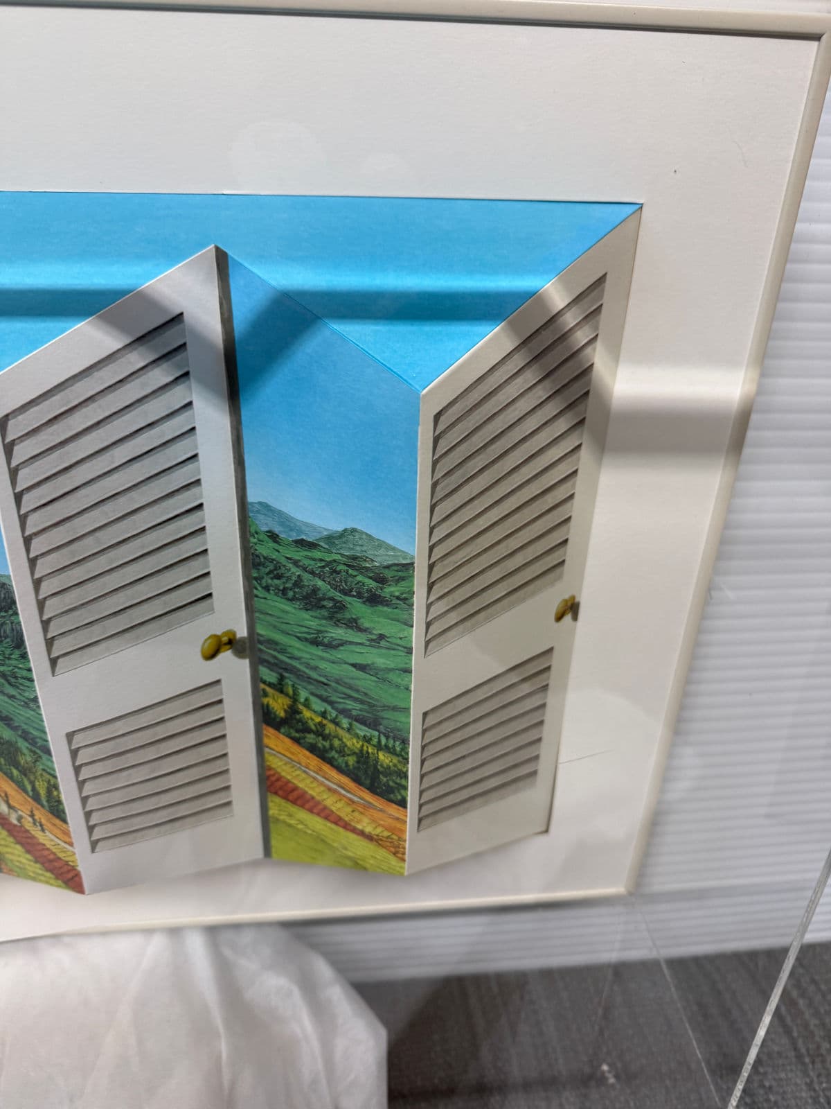 Circa 2003 Patrick Hughes "Shutters" Original Art Work, Signed - Thumbnail 7