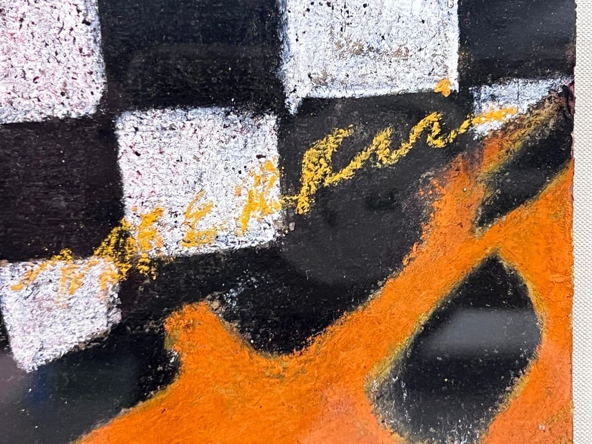 Circa 1965 Richard Merkin "Imaginary Portrait of Michael Frimkiss" Original Mixed Media Art Work, Framed - Thumbnail 11