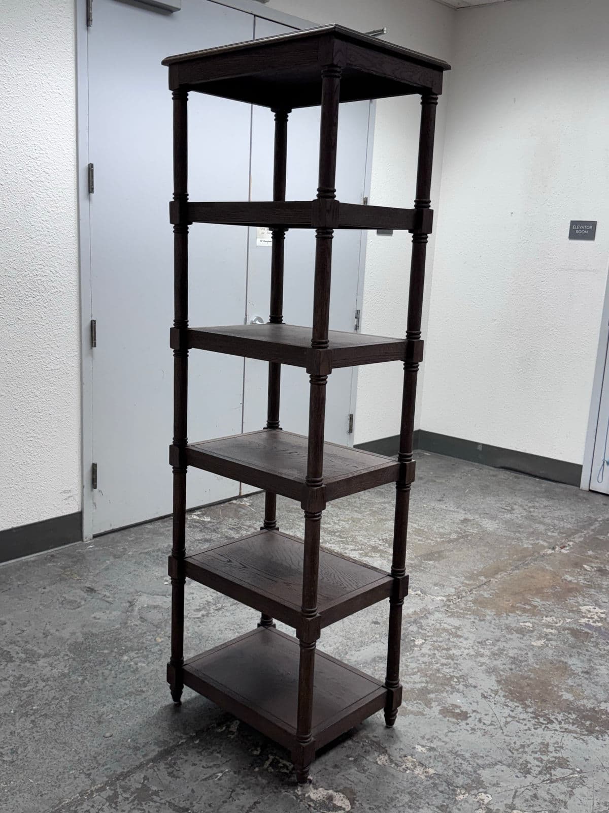 Restoration Hardware Weathered Oak Wood Etagere - Thumbnail 6