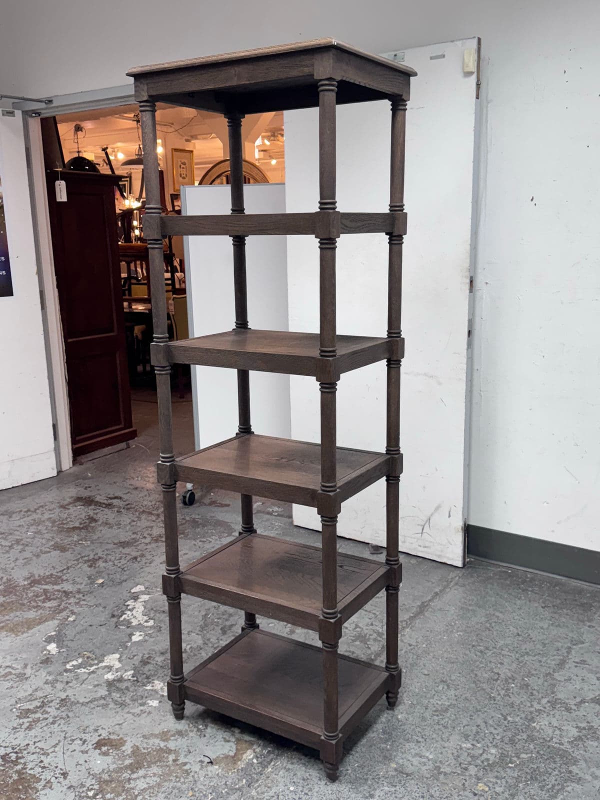 Restoration Hardware Weathered Oak Wood Etagere - Thumbnail 3
