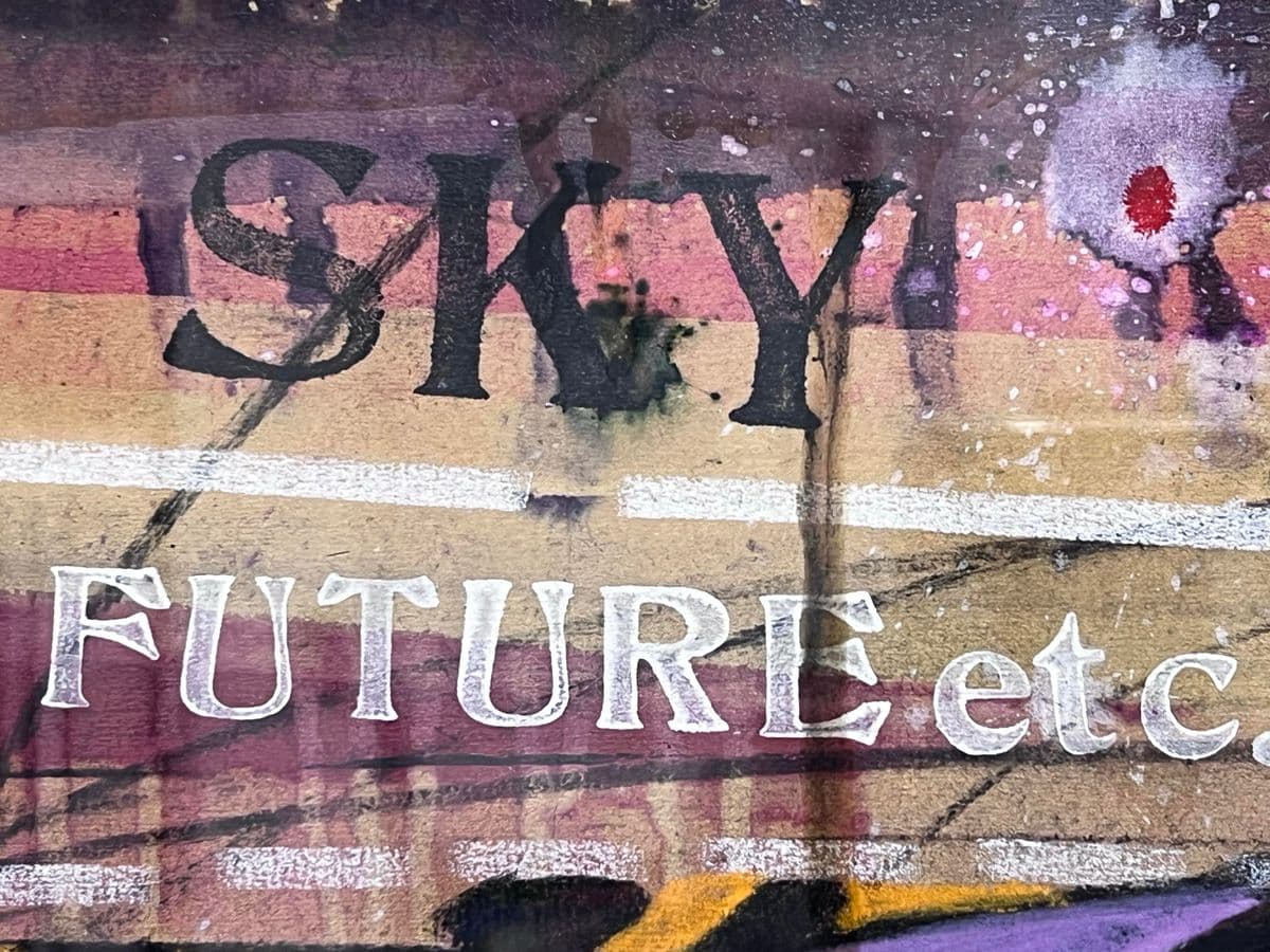 Circa 1965 Richard Merkin "Imaginary Portrait of Michael Frimkiss" Original Mixed Media Art Work, Framed - Thumbnail 6