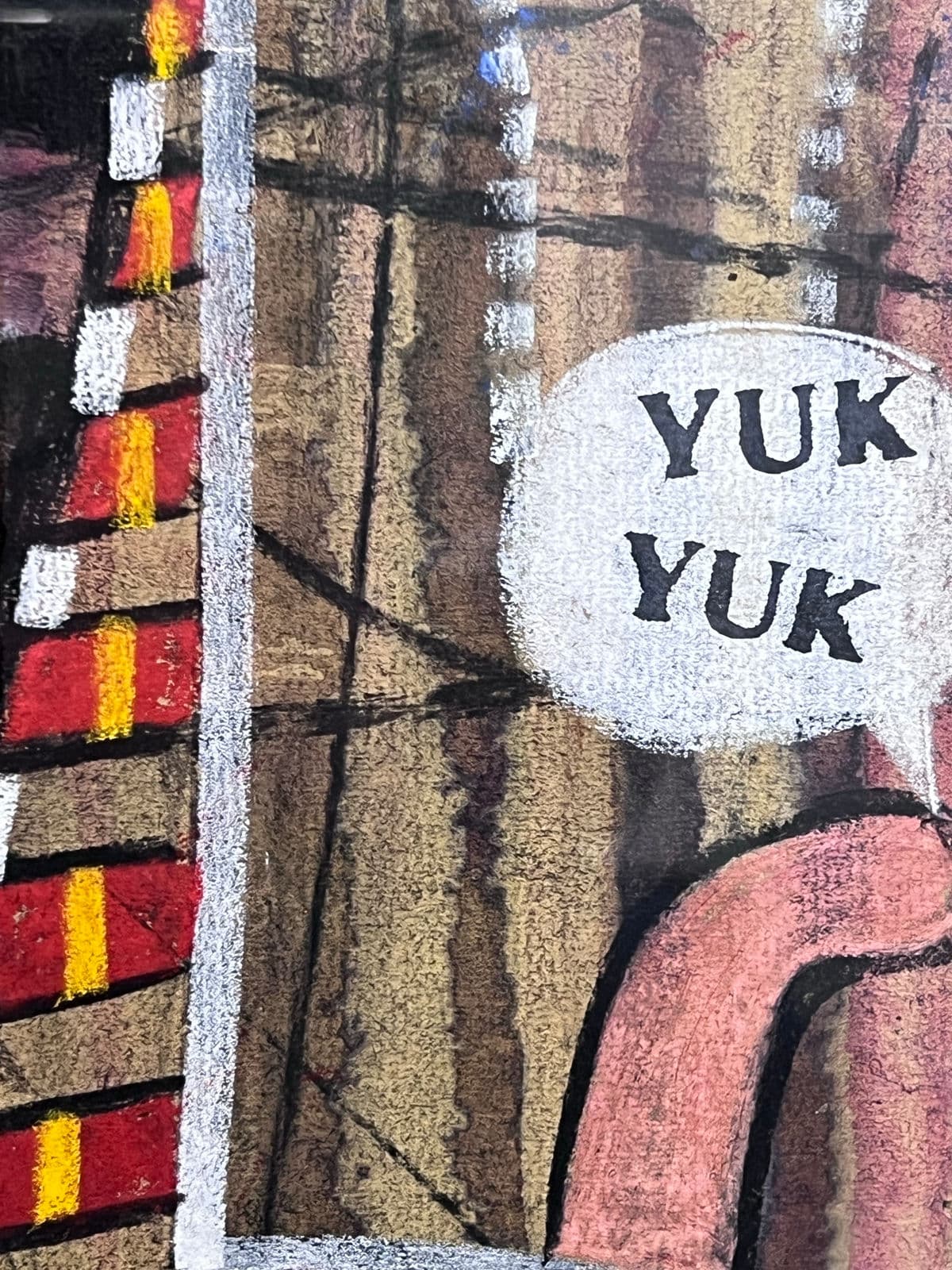 Circa 1965 Richard Merkin "Imaginary Portrait of Michael Frimkiss" Original Mixed Media Art Work, Framed - Thumbnail 10