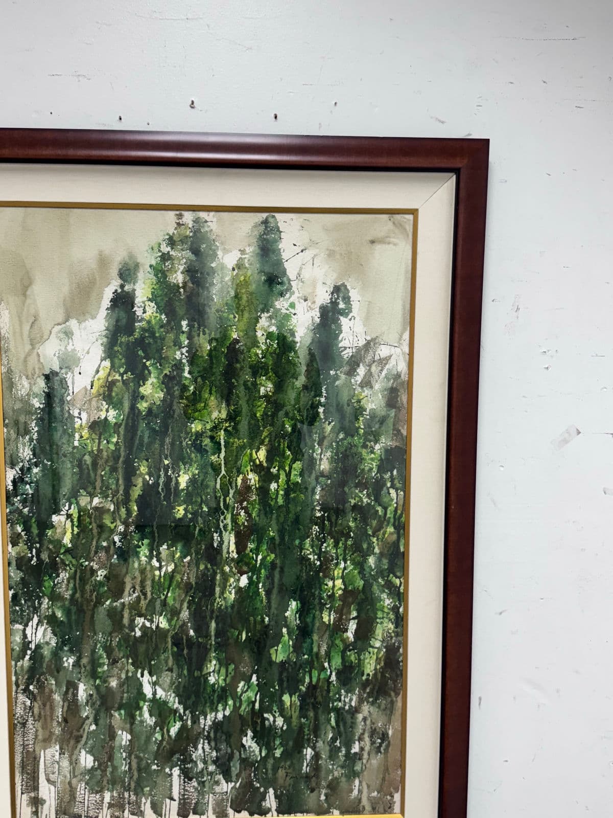 Circa 1936 Artist Fuimark Watercolor Painting - Thumbnail 9