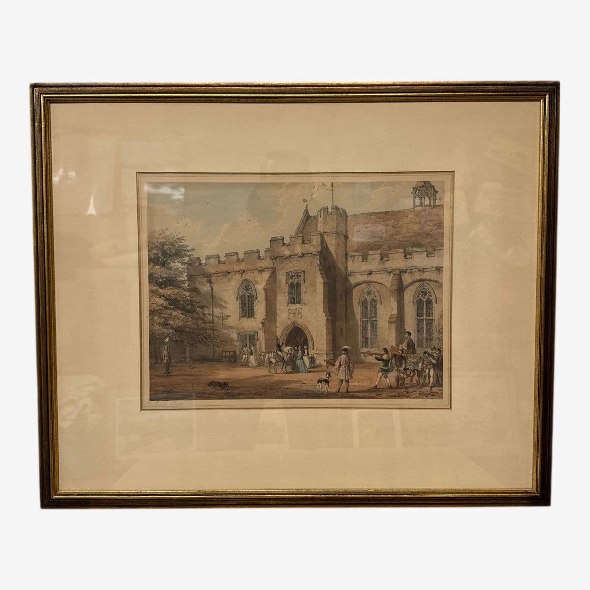 Early 20th Century Rafael J. Nash Penhurst Place Etching, Framed - Image 1