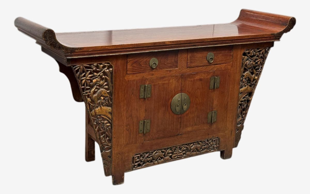 Antique Chinese Tongzhi Style Altar Cabinet - Image 1