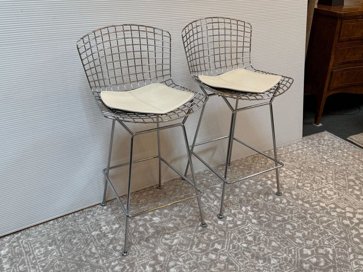 Harry Bertoia for Knoll Bertoia Counter Stools, Pair - Thumbnail 4