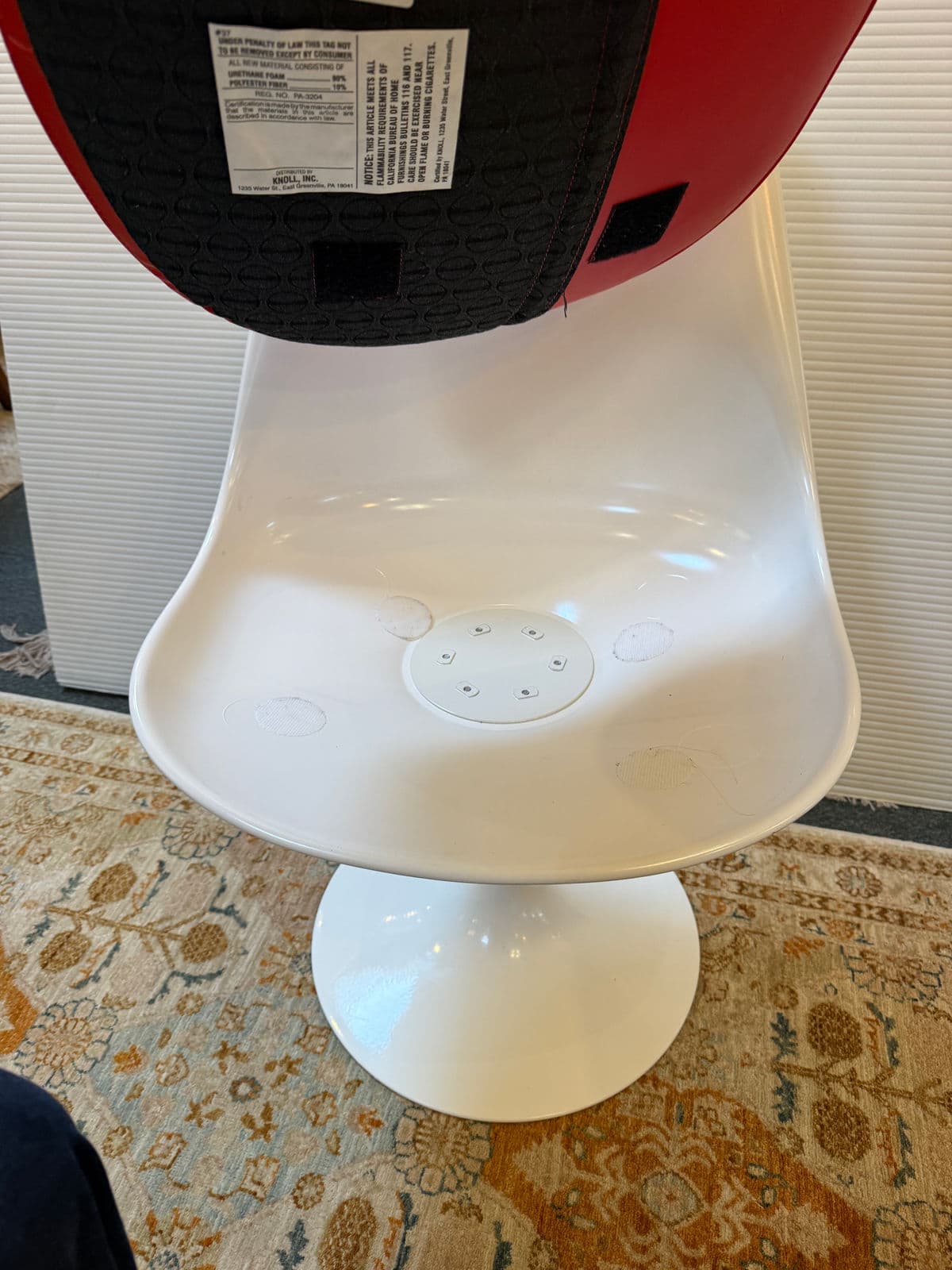 Eero Saarinen for Knoll Tulip Swivel Side Chair - Thumbnail 8