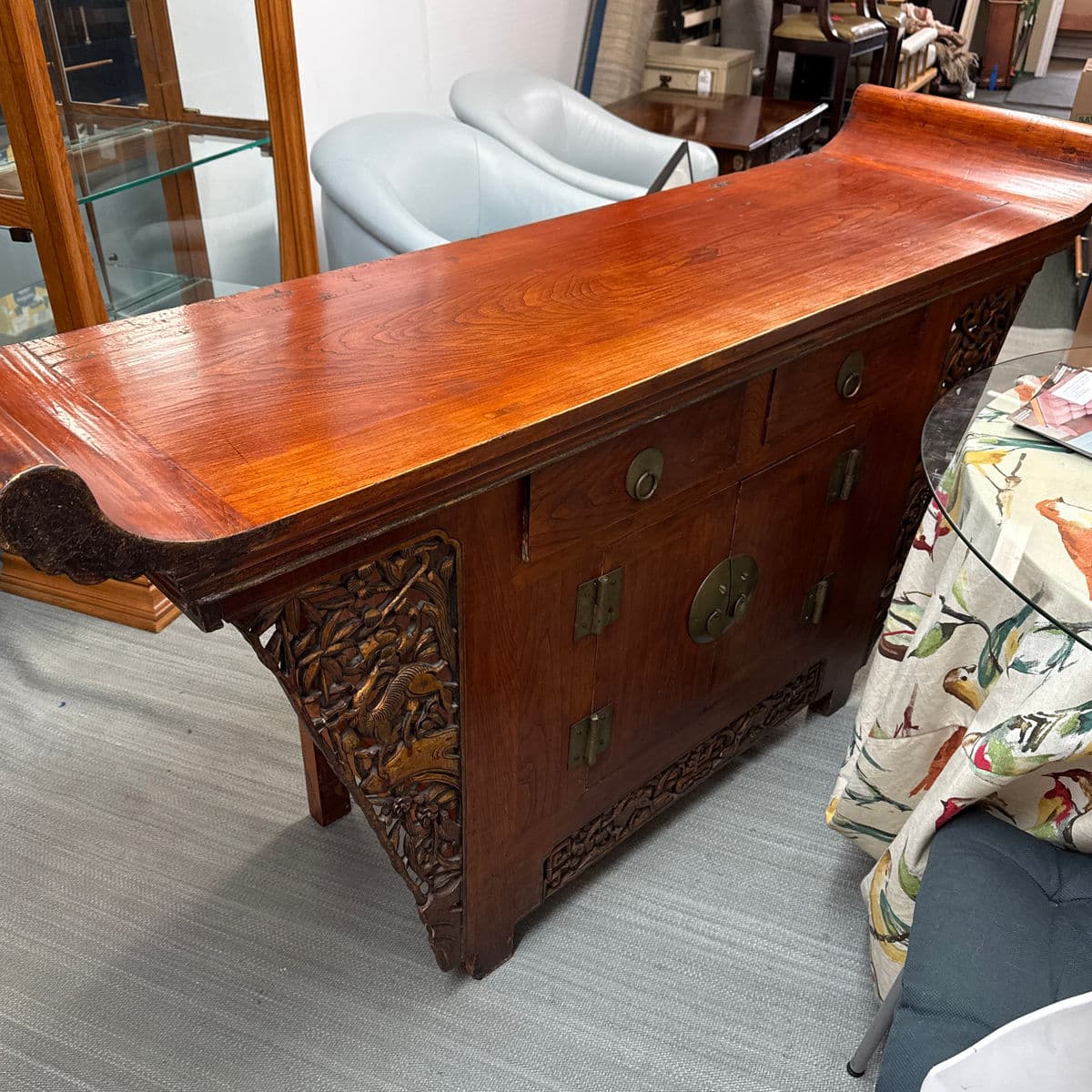 Antique Chinese Tongzhi Style Altar Cabinet - Thumbnail 8