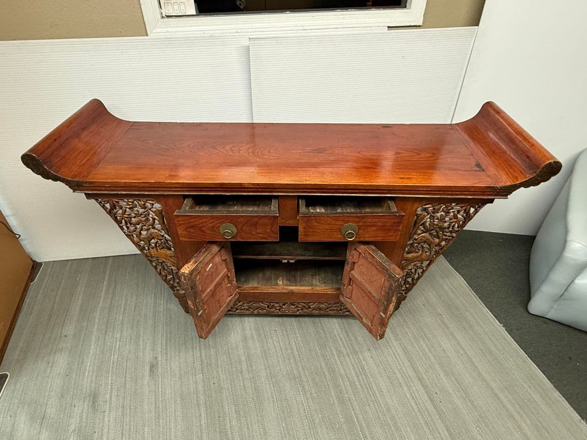 Antique Chinese Tongzhi Style Altar Cabinet - Thumbnail 7