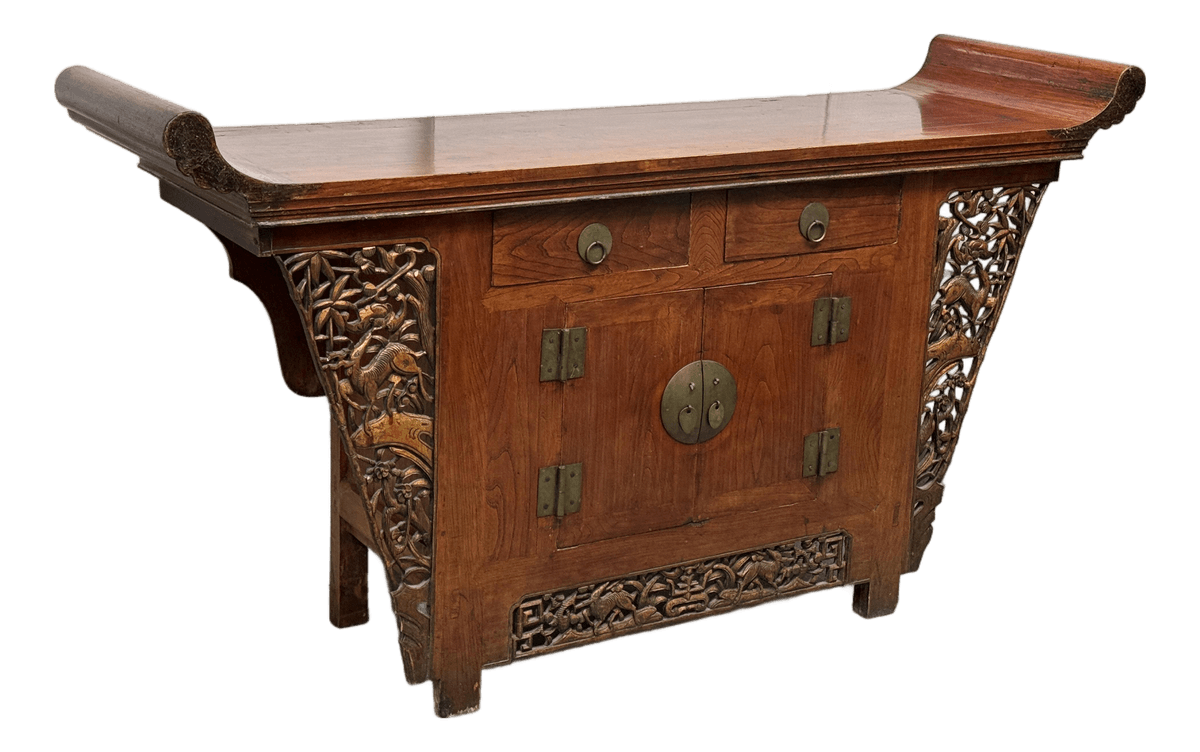 Antique Chinese Tongzhi Style Altar Cabinet - Thumbnail 2