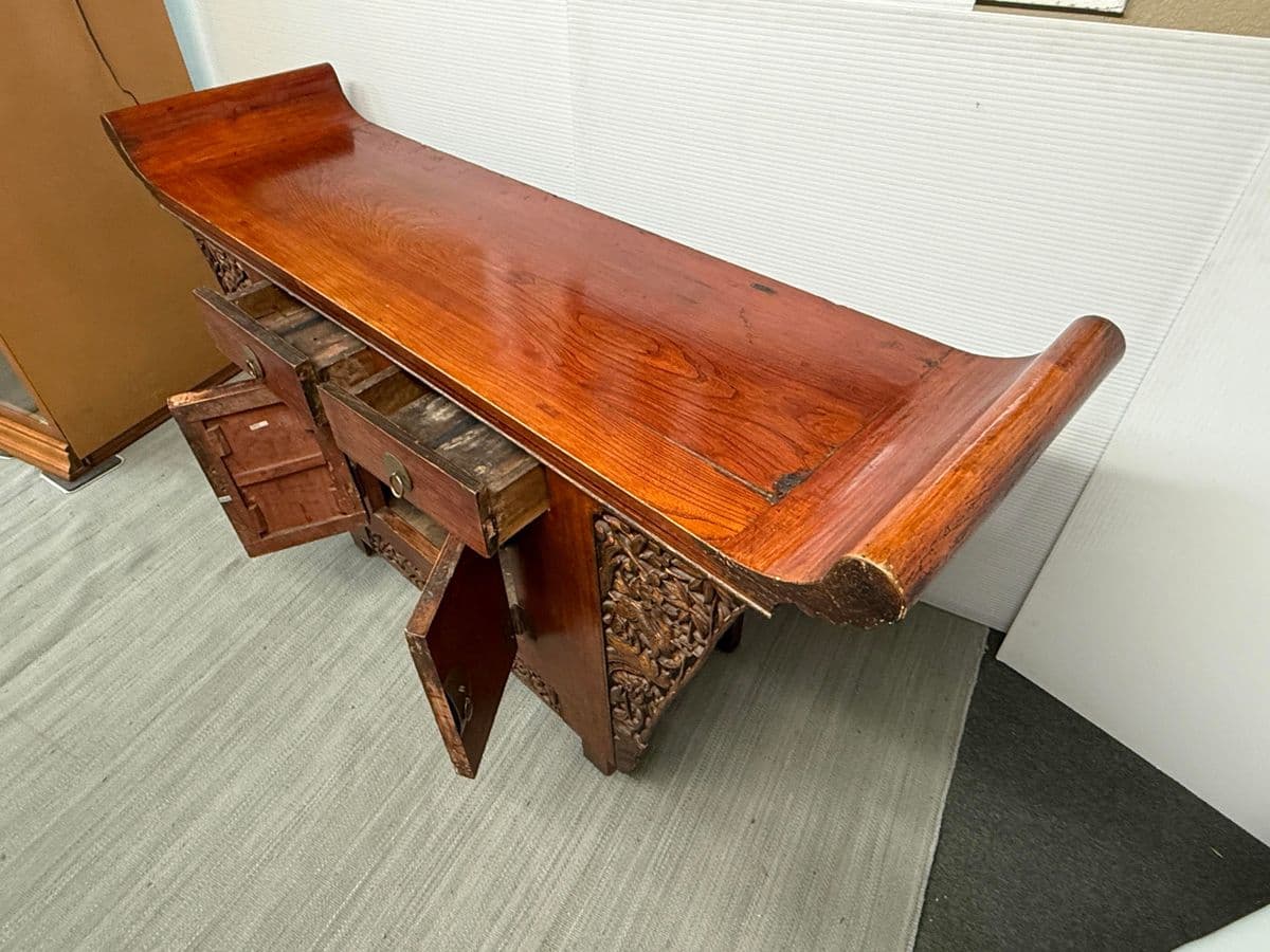 Antique Chinese Tongzhi Style Altar Cabinet - Thumbnail 10