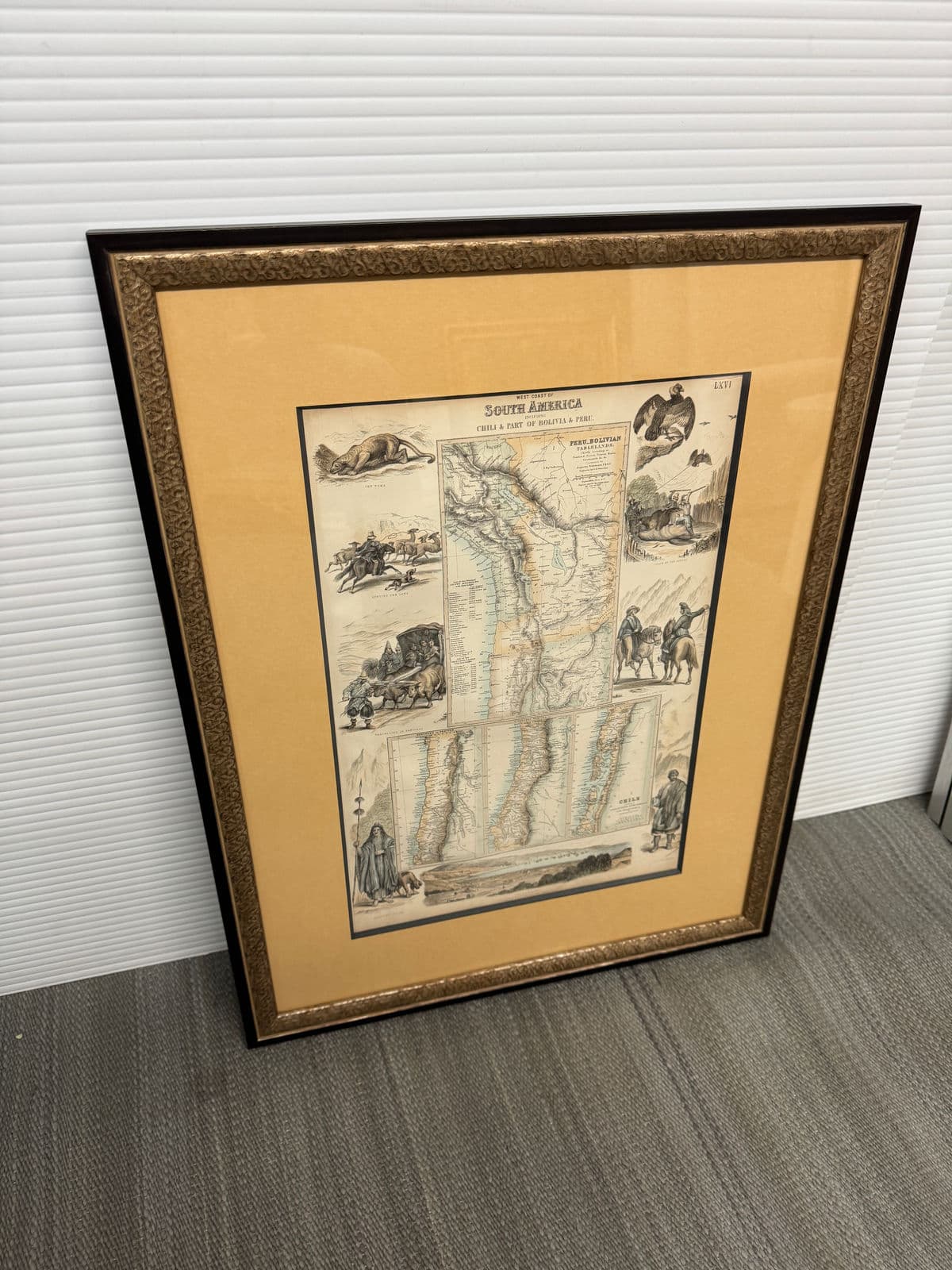 Circa 1860 West Coast of South America Original Print + Certificate of Authenticity - Thumbnail 3