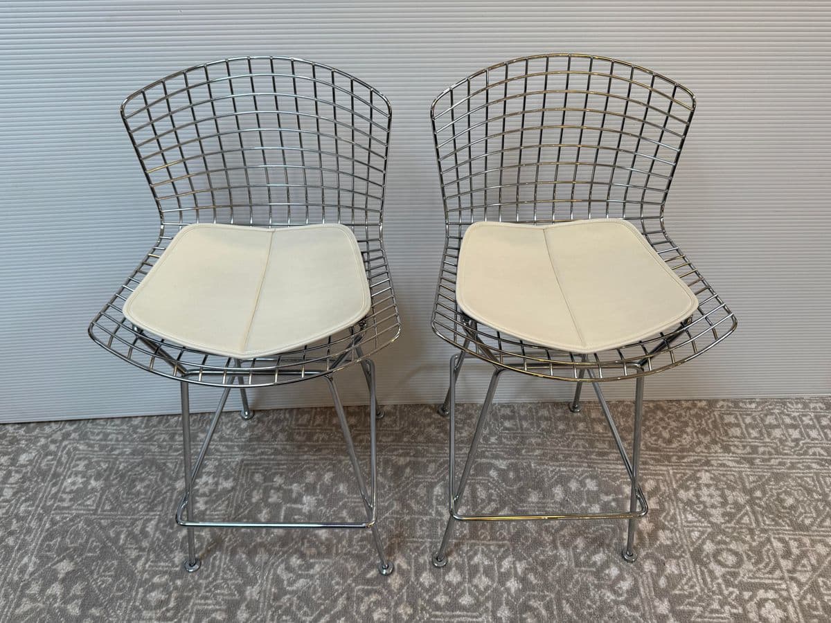 Harry Bertoia for Knoll Bertoia Counter Stools, Pair - Thumbnail 5