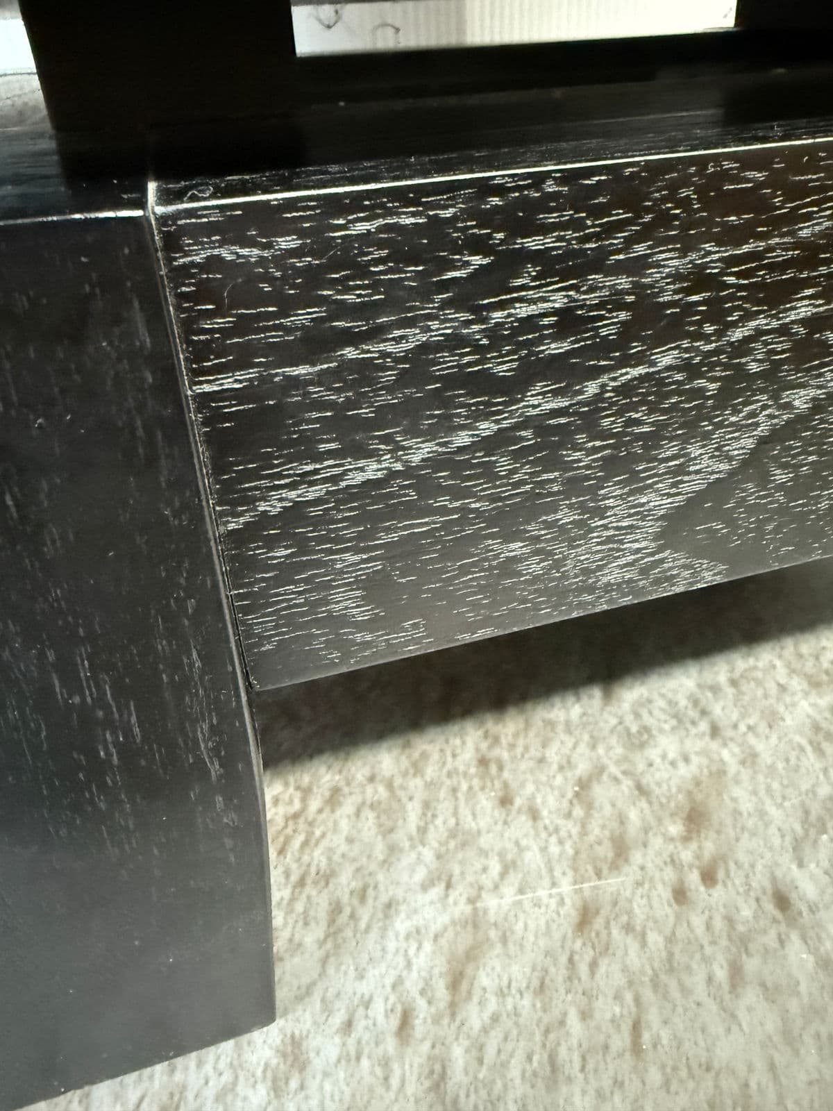 Furniturologie Brooklyn Ebony Oak Wood Nightstand - Thumbnail 12