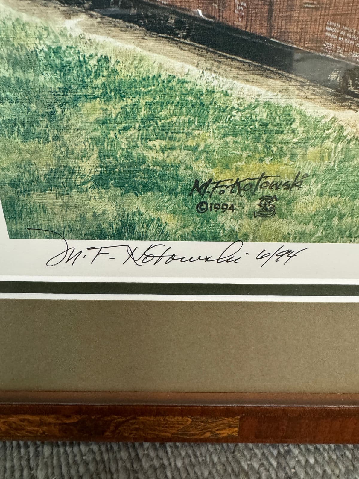 M F Kotowski Santa Rosa Train Yard Print, Framed - Thumbnail 12