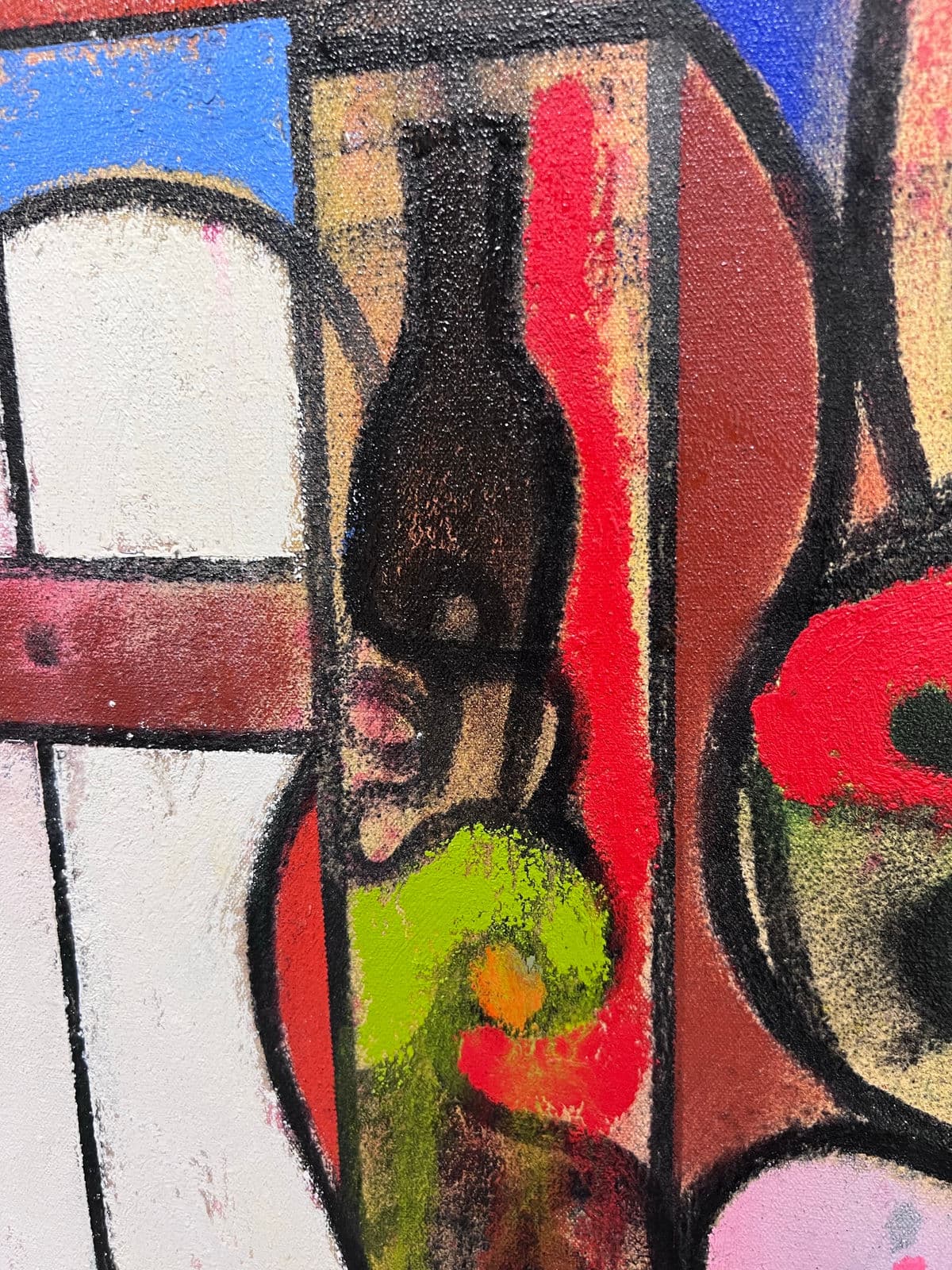 Circa 1993-95 Richard Merkin "The Archivist" Oil on Canvas Art Work, Signed - Thumbnail 8