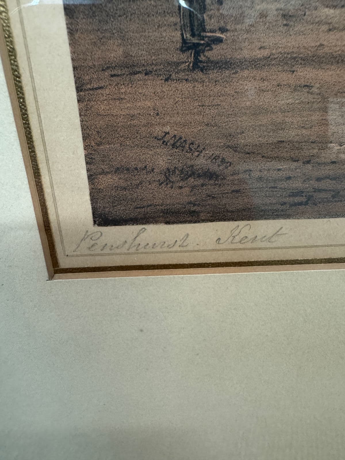 Early 20th Century Rafael J. Nash Penhurst Place Etching, Framed - Thumbnail 13