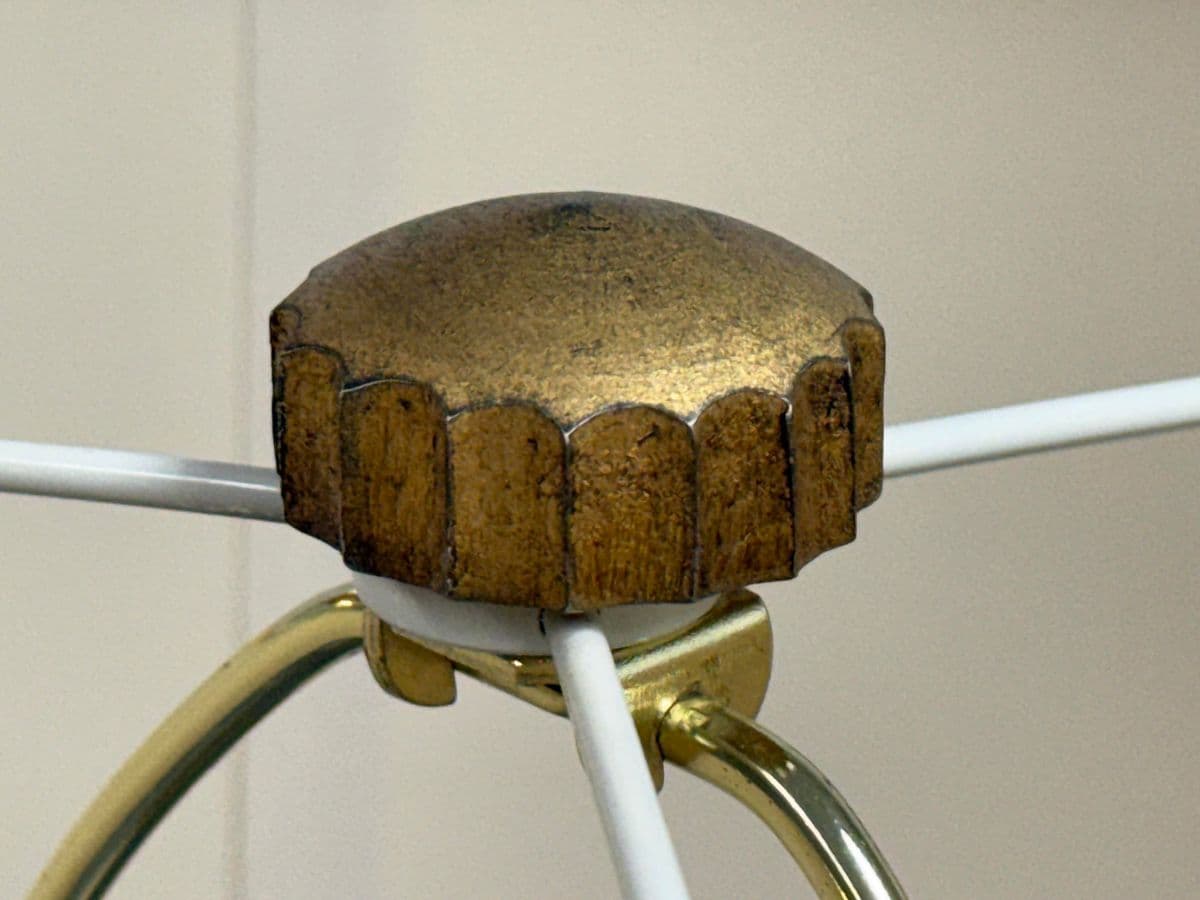 Worlds Away Caprone Fluted Wood Floor Lamp - Thumbnail 5