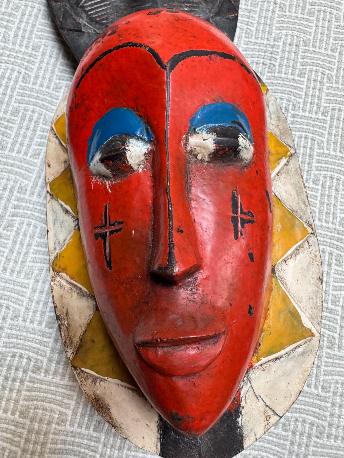 Côte d'Ivoire Guro Tribe Bird Crest Mask - Thumbnail 5