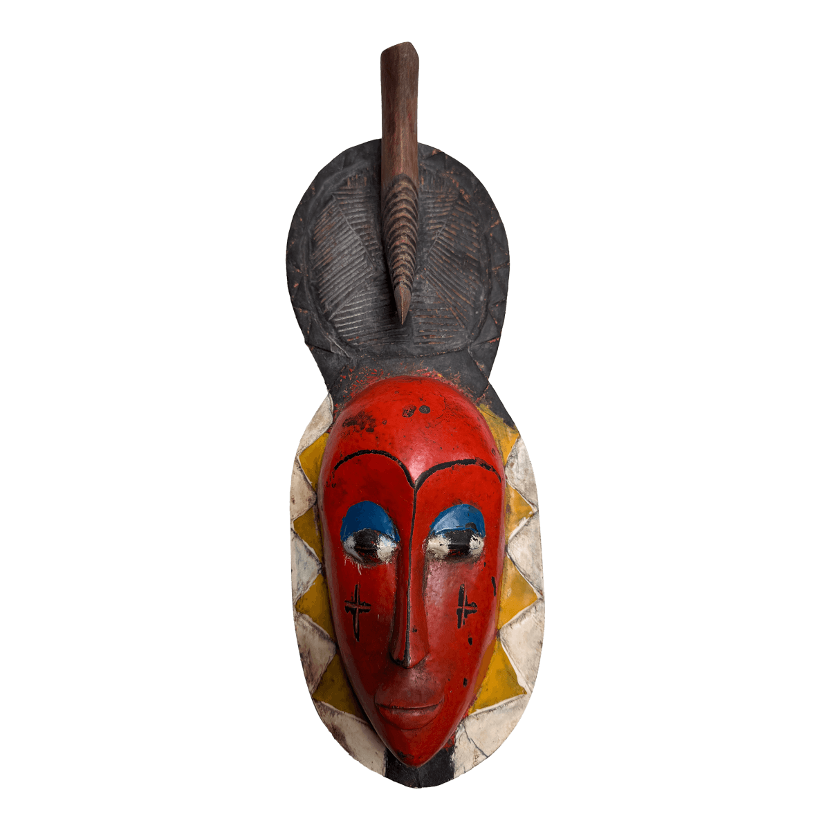 Côte d'Ivoire Guro Tribe Bird Crest Mask - Thumbnail 2