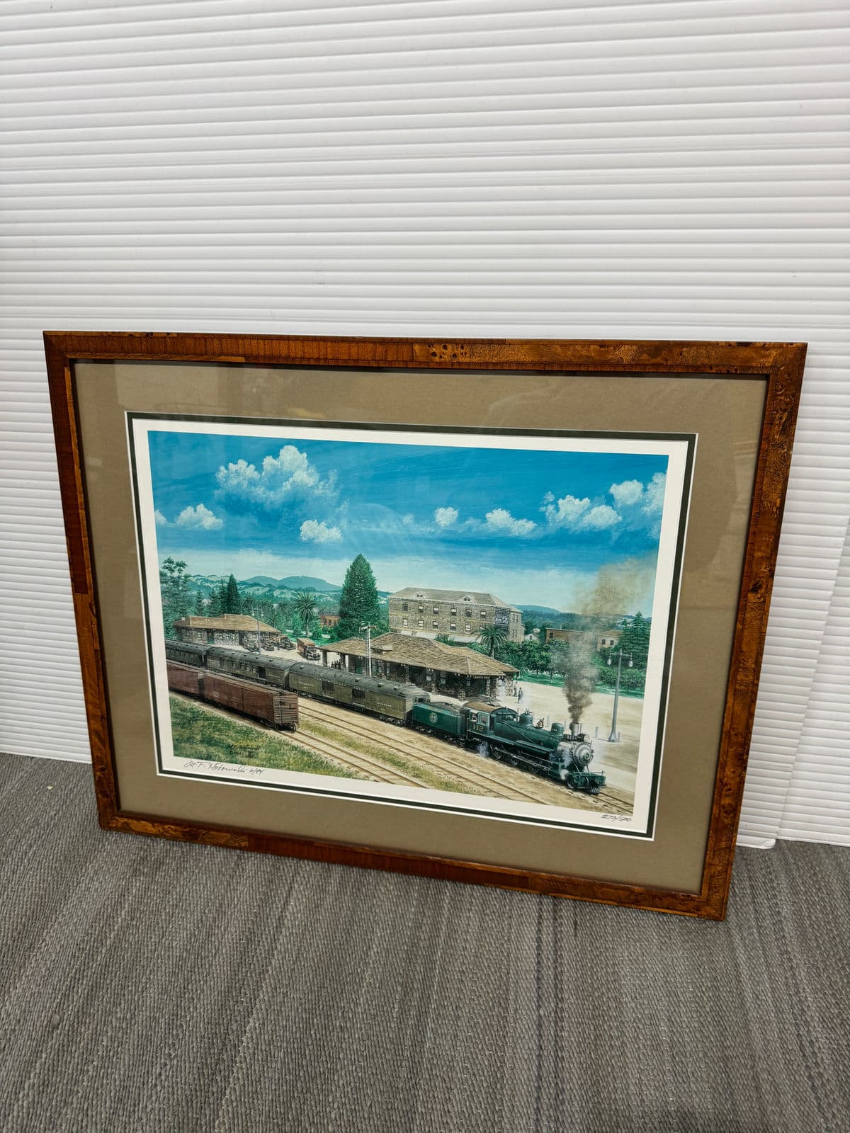 M F Kotowski Santa Rosa Train Yard Print, Framed - Thumbnail 4
