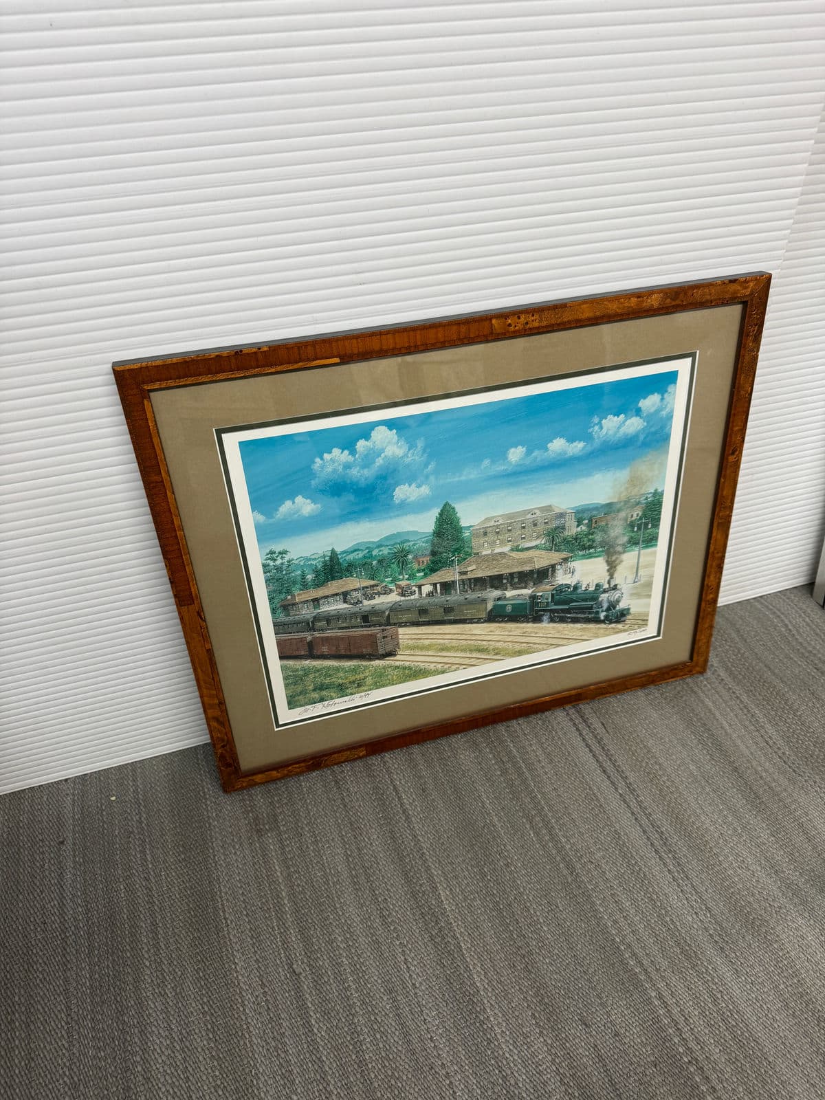 M F Kotowski Santa Rosa Train Yard Print, Framed - Thumbnail 3