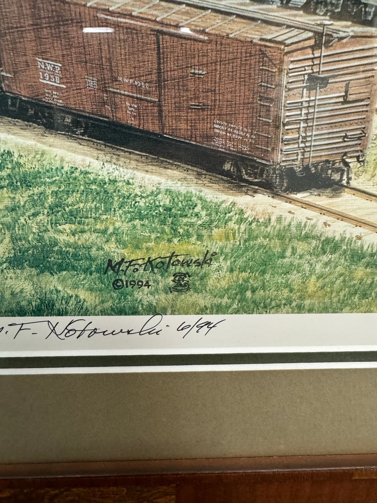 M F Kotowski Santa Rosa Train Yard Print, Framed - Thumbnail 13