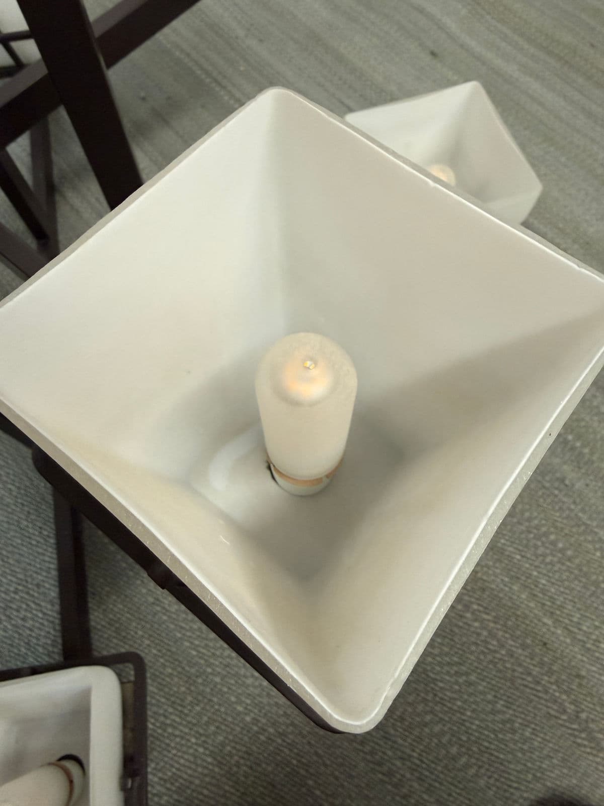 Contemporary Bronze + Glass Chandelier - Thumbnail 6