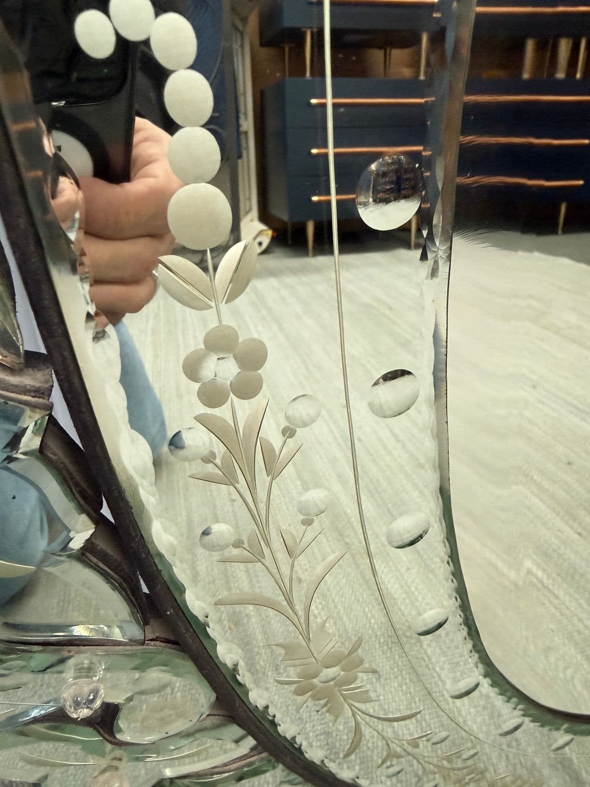 Vintage Venetian Style Wall Mirror - Thumbnail 9