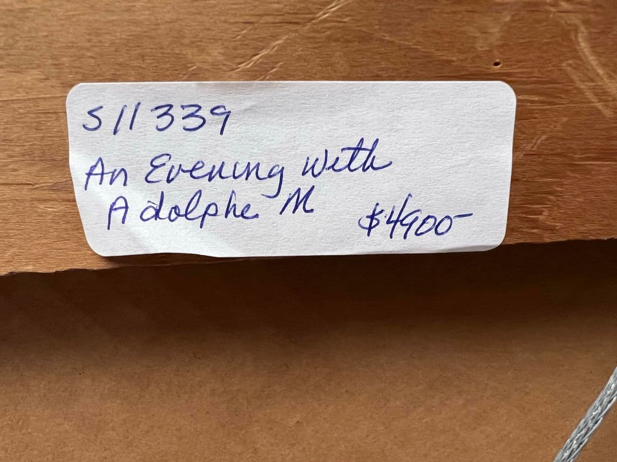 Richard Merkin "An Evening With Adolphe Menjou" Mixed Media Art Work, Framed - Thumbnail 12