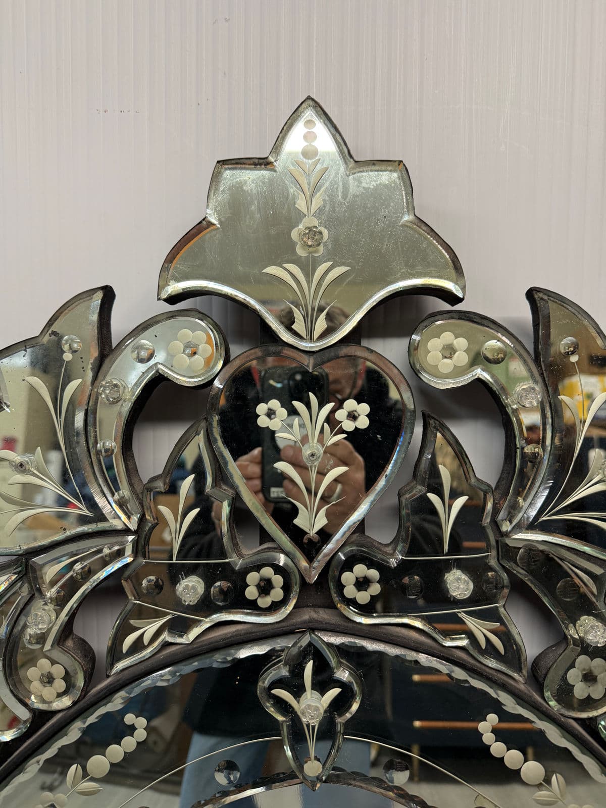 Vintage Venetian Style Wall Mirror - Thumbnail 5