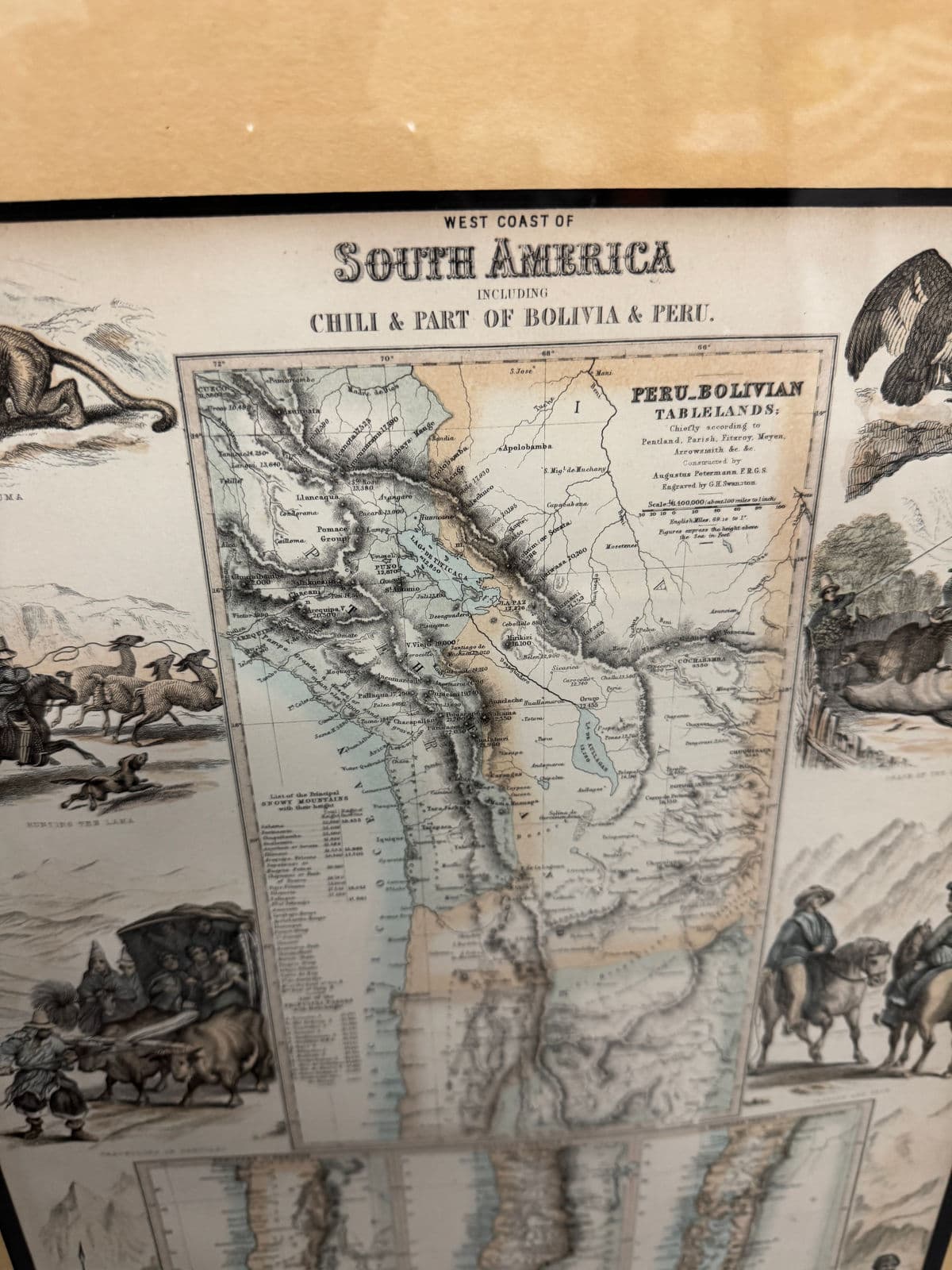 Circa 1860 West Coast of South America Original Print + Certificate of Authenticity - Thumbnail 13