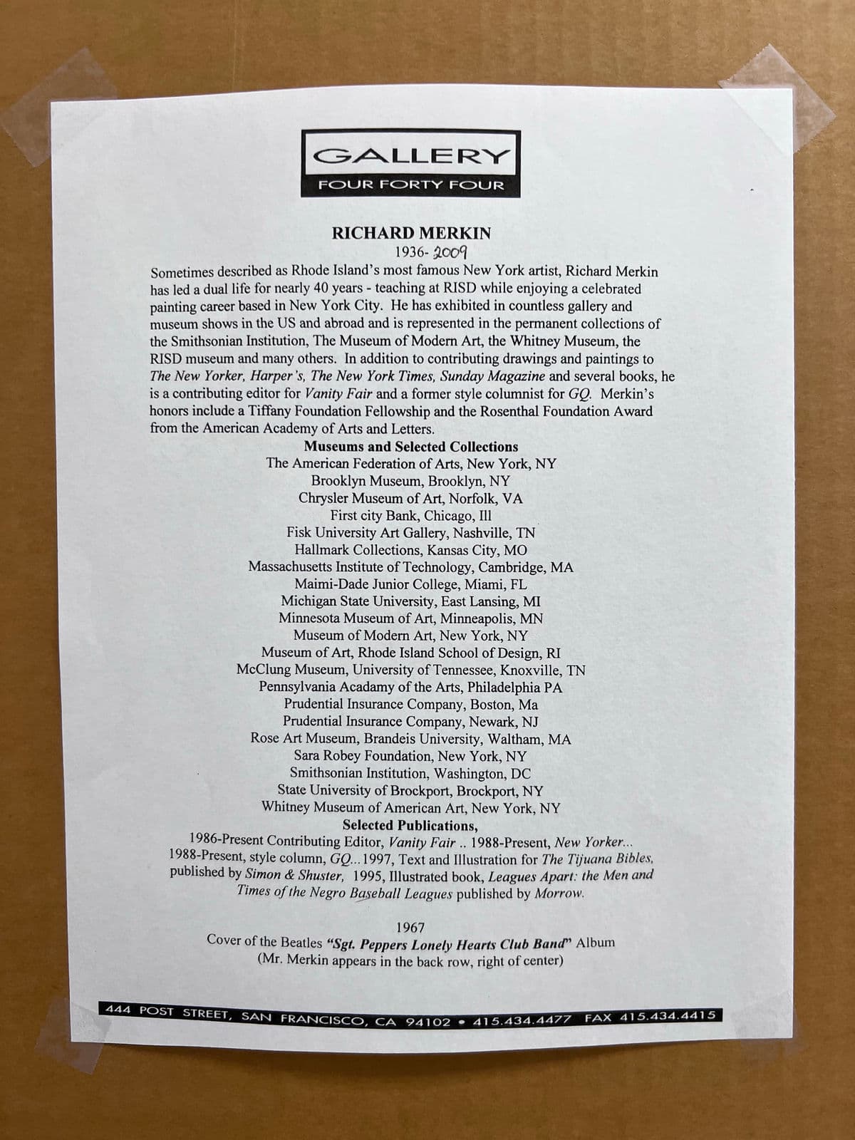 Richard Merkin "An Evening With Adolphe Menjou" Mixed Media Art Work, Framed - Thumbnail 11