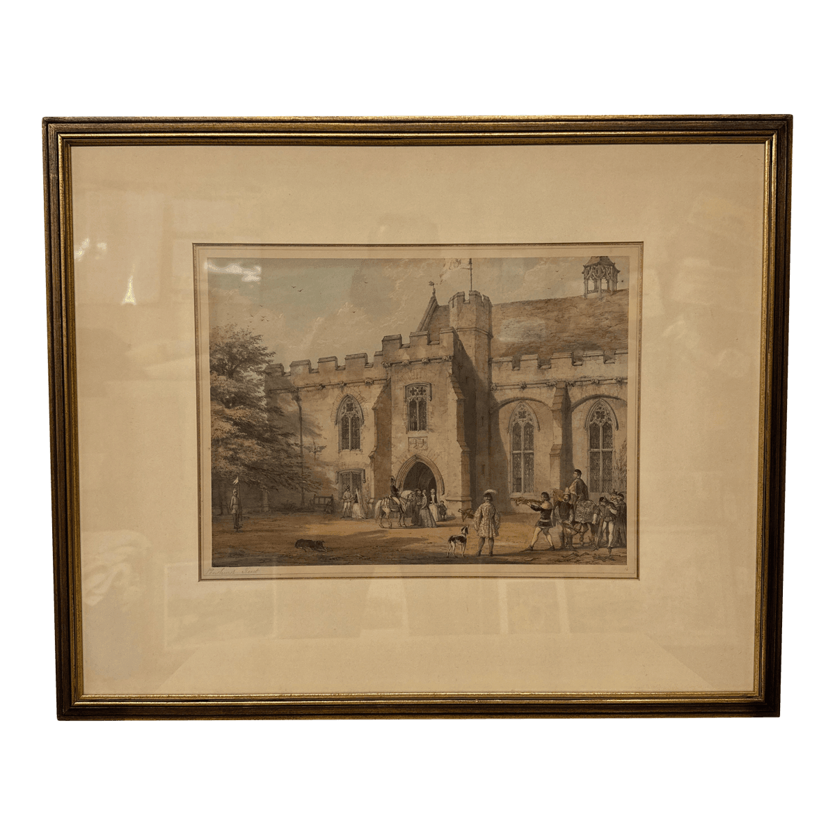 Early 20th Century Rafael J. Nash Penhurst Place Etching, Framed - Thumbnail 2